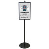 Black A2 Poster Stand with Eco Frame – Single Sided