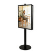 A1 Poster Stand- Double Sided Black With 32mm Heavy Duty Snap Frame