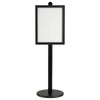 A2 Poster Stand - Double Sided BLACK With 32mm Heavy Duty Snap Frame