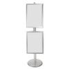 2x A2 Poster Stand - Double Sided With 32mm Heavy Duty Snap Frame