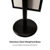 2x A2 Poster Stand- Single Sided Black With 32mm Heavy Duty Snap Frame