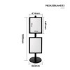 2x A2 Poster Stand- Single Sided Black With 32mm Heavy Duty Snap Frame