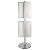 2x A2 Poster Stand - Single Sided With 32mm Heavy Duty Snap Frame
