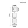 3x A3 Poster Stand - Double Sided With 32mm Heavy Duty Snap Frame