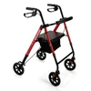SectorCare LiteRoll Aluminium Rollator Walker - Red