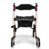SectorCare GlideRoll Premium Rollator Walker - Champagne