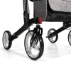 SectorCare GlideRoll Heavy Duty Rollator Walker - Black