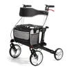 SectorCare GlideRoll Heavy Duty Rollator Walker - Black