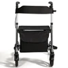 SectorCare ComfortRoll Rollator Walker with Backrest - Grey
