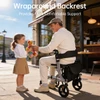SectorCare ComfortRoll Rollator Walker with Backrest - Grey