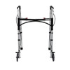 SectorCare Foldable Aluminium Walker with Wheels and Hand Brakes
