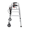 Foldable Aluminium Walker with Wheels and Hand Brakes