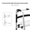 Foldable Aluminium Walker with Detachable Seat