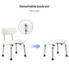 SectorCare U-Shaped Shower Chair with Backrest