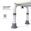 SectorCare Height Adjustable Aluminium Shower Stool
