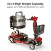 SectorCare Compact Pro Mobility Scooter - Red