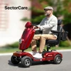SectorCare Deluxe Mobility Scooter - Red