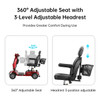 SectorCare Cruise LR Mobility Scooter 400W 180kg Capacity - Red