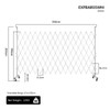 Expandable Safety Barrier - White 3.5m