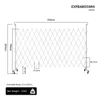 2m High Expandable Gate – White – 3.5m