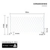 Heavy Duty 2m High Expandable Barrier – White – 3.5m