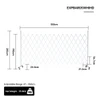 Heavy Duty 2m High Expandable Gate  – White – 3.5m