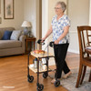 SectorCare Height-Adjustable Indoor Walker with Two Trays