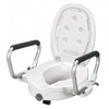 SectorCare Raised Toilet Seat with Flip-Up Armrests