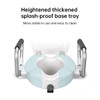 SectorCare Raised Toilet Seat with Flip-Up Armrests