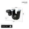 SectorCare 360° Adjustable Universal Cup Holder – Black & Grey