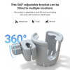 SectorCare 360° Adjustable Universal Cup Holder – Grey