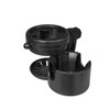 SectorCare 3-in-1 Rotating Cup & Phone Holder – Black