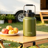 64oz Stainless Steel Vacuum Insulated Flask - Army Green