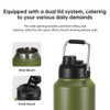 64oz Stainless Steel Vacuum Insulated Flask - Army Green