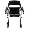 SectorCare Foldable 4 Wheel Rollator Walker with Seat 136kg Champagne