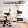 SectorCare Upright Rollator Walker with Forearm Support and Seat