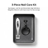 SectorCare Nail Clipper with Detachable Magnifier Wide Jaw Silver