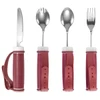 SectorCare Adaptive Dining Set 8 Piece Suction Base Cutlery Burgundy