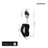 SectorCare Adaptive Eating Spoon with Bendable Neck and Hand Strap Black