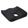 SectorCare Coccyx Cutout Latex Seat Cushion 7cm H x 42cm W Black