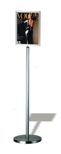 A4 Poster Display Stand In Stainless Steel a4-poster-display-stand-in-stainless-steel