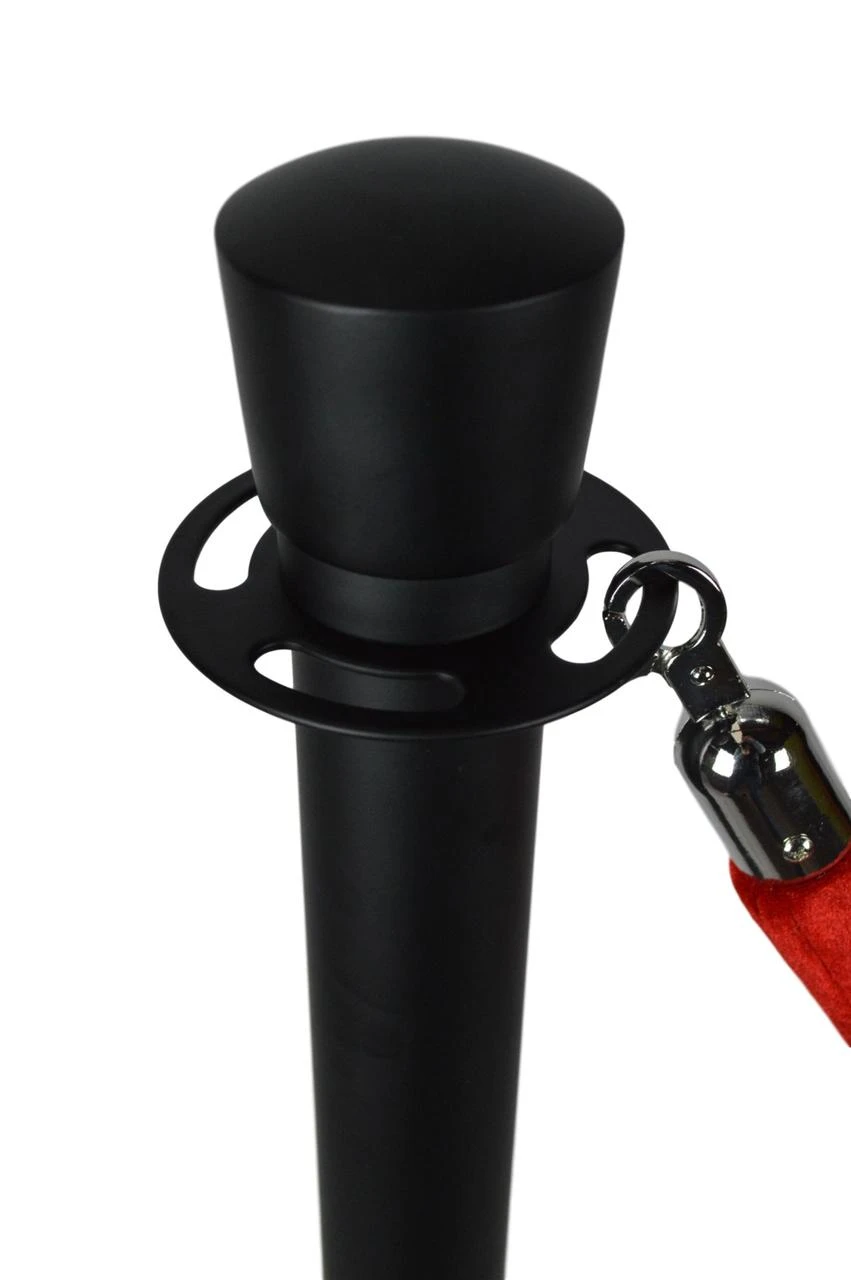Black Rope Guard Black Rope Barrier and Rope Bollards for Sale