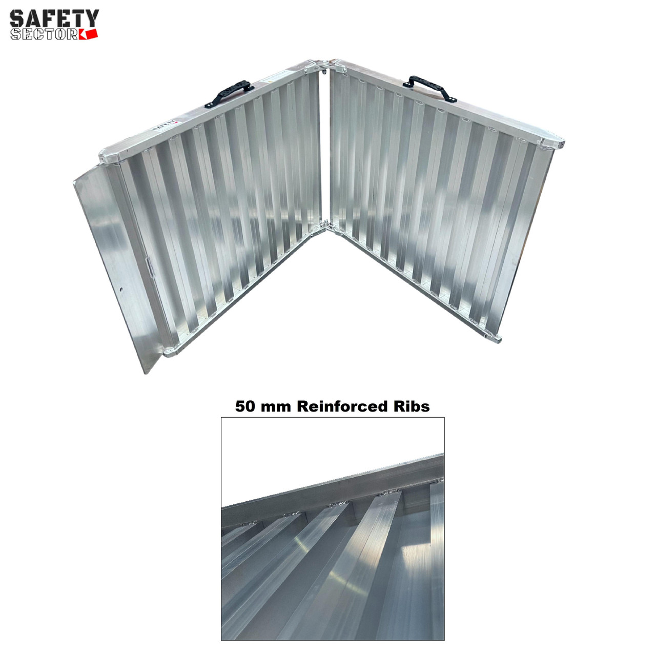 Loading Ramp Replacement Materials Removalist Loading Ramp 2.15m x 1.05m Foldable- Heavy Duty