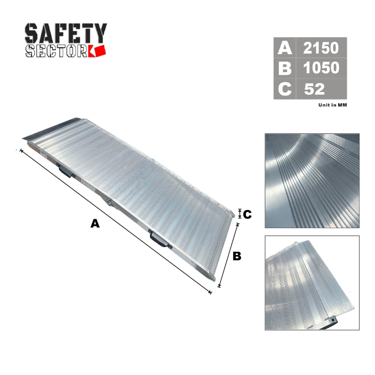 Divesting Ramp Removalist Loading Ramp 2.15m x 1.05m Foldable- Heavy Duty