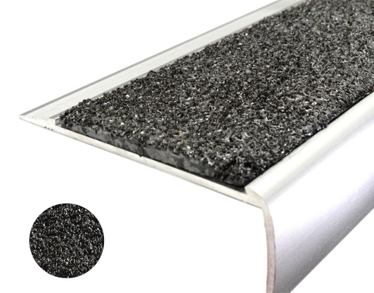 Anti Slip Stair Nosing Heavy Duty Black 30mm
