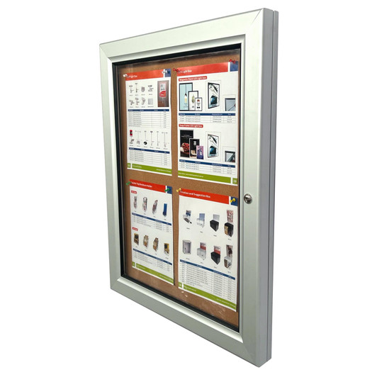 Lockable Notice Board 4xA4