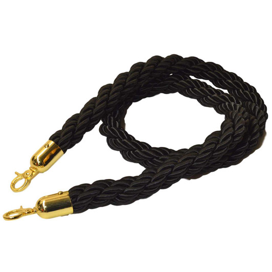 Gold Braided Ropes for Rope Barriers and Bollards