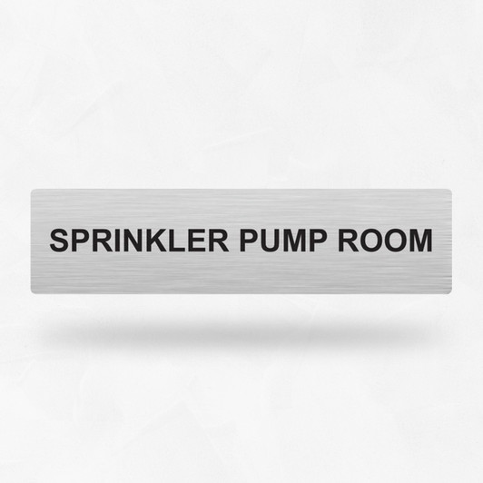 Statutory Sign - Sprinkler Pump Room Sign Statutory Sign - Sprinkler Pump Room Sign