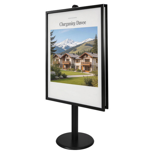 A0 Poster Stand- Double Sided Black With 32mmHeavy Duty Snap Frame
