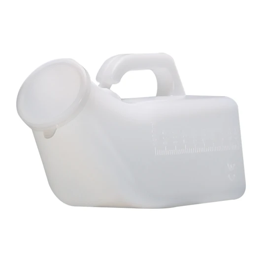 SectorCare 1L Urinal Bottle with Lid and Carry Handle – White